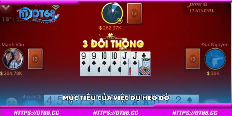 Nắm bắt mục tiêu của việc dụ heo đỏ